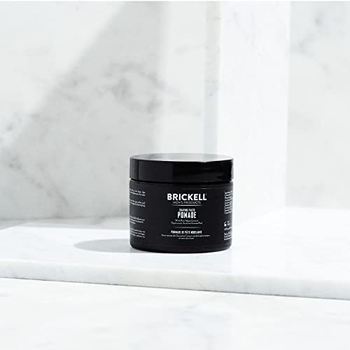 Brickell Men's Shaping Paste Pomade, All Natural Texturizing Wax For Men, Scented, 2 Ounce