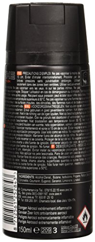 AXE Body Spray Deodorant Antiperspirant (12X 150 ml/5.07 oz, Musk) for Men on Duty and Date