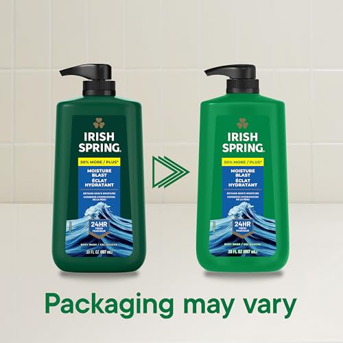 Irish Spring Mens Moisture Blast Body Wash Feel Fresh All Day for Men 30 Oz Pump Bottle
| Irish Spring Mens Moisture Bl
