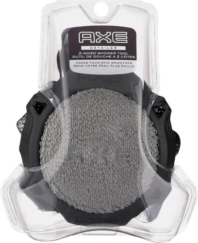 AXE 2-Sided Shower Tool for Men, Durable & Multifunctional for Shower, Shower Heads and Showers, Removes Hard Water Stai