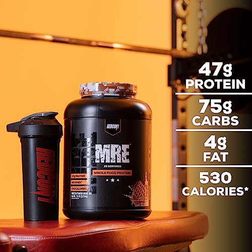 REDCON1 MRE Protein Powder Blueberry Cobbler - Muscle Recovery Protein with MCT Oil & Whole Foods (25 Servings)