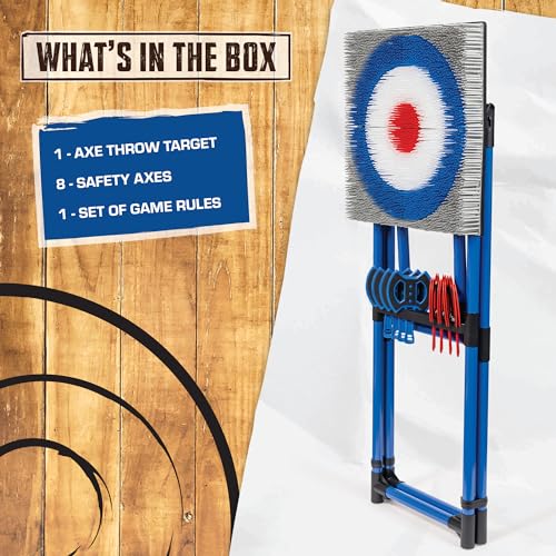EastPoint Deluxe Steel Frame Axe Throw Target Game Set for Adultsindoors and Outdoors
| EastPoint Deluxe Steel Frame Ax